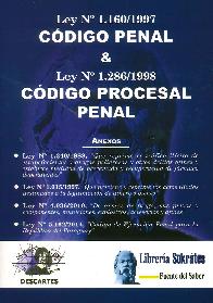 Ley 1160/1997 Cdigo Penal Ley 1286/1998 Cdigo Procesal Penal  Tapa dura