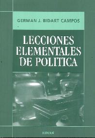 Lecciones elementales de poltica