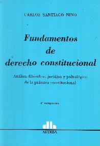 Fundamenteos de derecho constitucional
