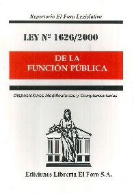 Ley 1626/2000 de la Funcin Pblica