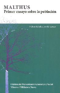 Malthus Primer ensayo sobre la poblacin