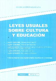 Leyes usuales sobre cultura y educacin