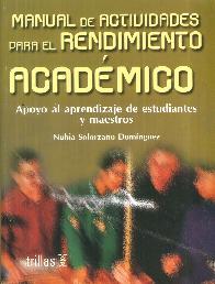 Rendimiento Acadmico Manual de actividades para el