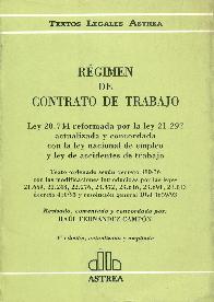 Regimen de contrato de trabajo