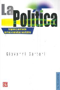 La Poltica. Lgica y mtodo en las Ciencias Sociales