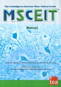 MSCEIT Test de Inteligencia Emocional Mayer-Salovey-Caruso