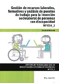 Gestin de recursos laborales, formativos y anlisis de puestos de trabajo para la insercin