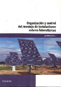 Organizacin y Control del Montaje de Instalaciones Solares Fotovoltaicas