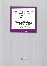 Materiales del derecho procesal