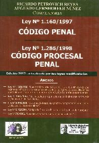Ley 1160/1997 Cdigo Penal Ley 1286/1998 Cdigo Procesal Penal Tapa Dura