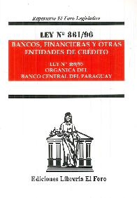 Ley 861/96 Bancos, Financieras y Otras Entidades de Crdito Ley 489/95