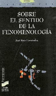 Sobre el sentido de la fenomenologa