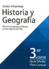 Historia y Geografía 3º Curso Nivel Medio Plan común
