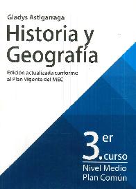 Historia y Geografa 3 Curso Nivel Medio Plan comn