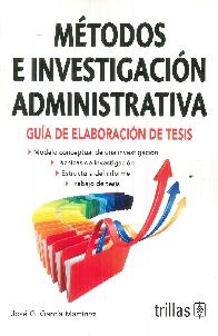 Mtodos e Investigacin Administrativa