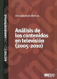 Anlisis de los contenidos en televisin (2005-2010)