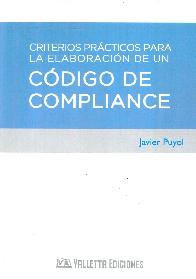 Código de Compliance Criterios prácticos para la elaboración de un