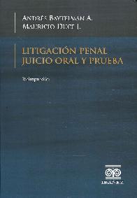 Litigacin Penal Juicio Oral y Prueba
