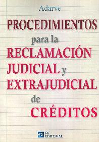 Procedimientos para la Reclamacin Judicial y Extrajudicial de Crditos