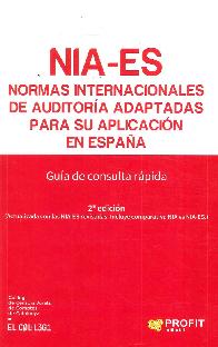 NIA-ES Normas internacionales de auditora adaptadas para su aplicacin en Espaa