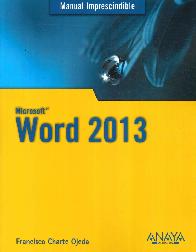 Word 2013 Microsoft Manual Imprescindible