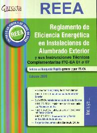 REEA Reglamento de Eficiencia Energtica en Instalaciones de Alumbrado Exterior