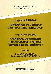Organica del Banco Central del Paraguay Ley 489/1995