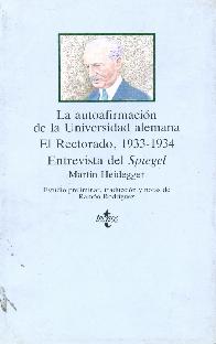 Autoafirmacion de la universidad alemana El Rectorado 1933-1934
