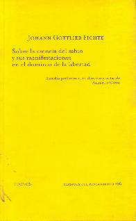 Sobre la esencia del sabio y sus manifestaciones en el dominio de la libertad