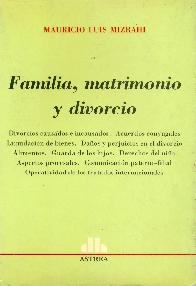 Familia, matrimonio y divorcio