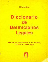 Diccionario de Definiciones Legales