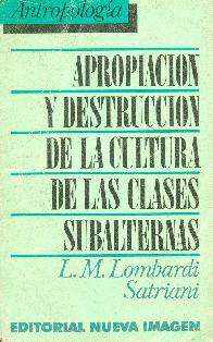 Apropiacion y destruccion de la cultura de clases subalternas