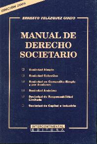 Manual de Derecho Societario