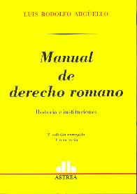 Manual de Derecho Romano