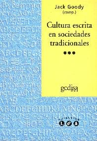 Cultura escrita en sociedades tradicionales