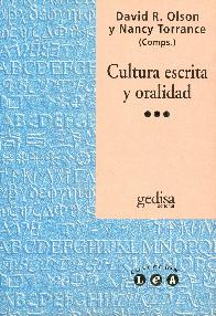 Cultura escrita y oralidad