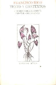 Texto y Contexto Estudios sobre la poesia espaola del siglo XV