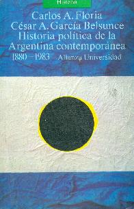 Historia politica de la Argentina contemporanea (1880-1983)