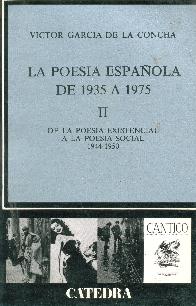 De la poesia exist (La poesia espaola de postguerra de 1935 a 1975; T.2)