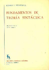 Fundamentos de teora sintctica