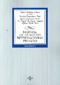 Manual de derecho internacional privado