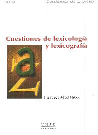 Cuestiones de Lexicologa y Lexicografa