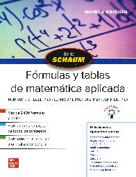Schaum Fórmulas y tablas de matemática aplicada
