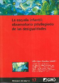 La escuela infantil: observatorio privilegiado de las desigualdades