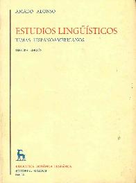 Estudios lingisticos. Temas hispanoamericanos