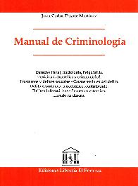 Manual de Criminologa