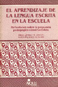 El aprendizaje de la lengua escrita en la escuela