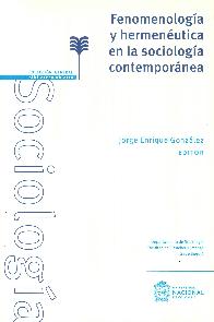 Fenomenologa y Hermenutica en la Sociologa Contempornea