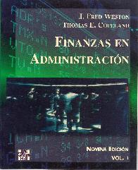 Finanzas en Administracin Tomo I