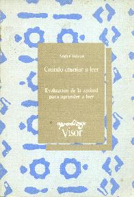 Cuando ensear a leer Evaluacion de la aptitud p/ aprender a leer